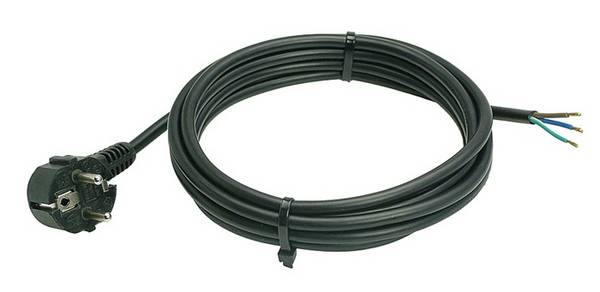 WEINGÄRTNER 08024 Anschlussleitung H05VV-F 3G1,5mm² 3m Winkelstecker WEINGÄRTNER