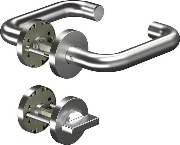 OGRO 90050064682 Rosettengarnitur CORE+8100 8mm / 6501 / 7122 WC ER Edelstahl U-
