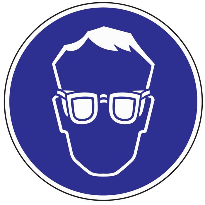 Gebotszeichen, Kunststoff, Augenschutz benutzen-0