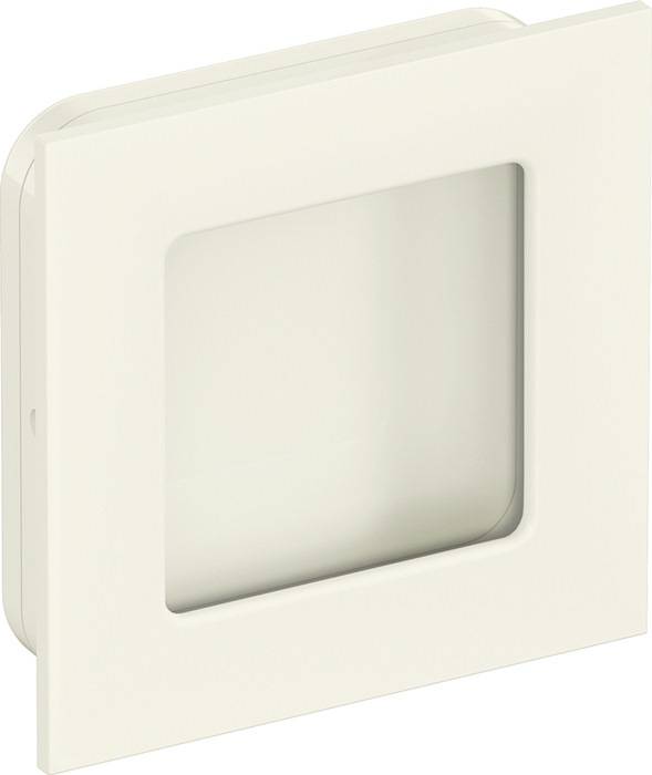 Schiebetürmuschel 544.60 PA 99 reinweiß glänzend quad.f.HLT L.60mm B.60mm HEWI-0