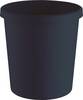 Papierkorb 18l H331xØ315mm m.Griffrand Ku.schwarz HELIT