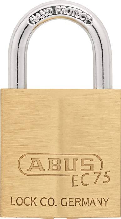 Zylindervorhangschloss 75/30 gl.-7341 Schlosskörper-B.30mm MS gl.ABUS-0