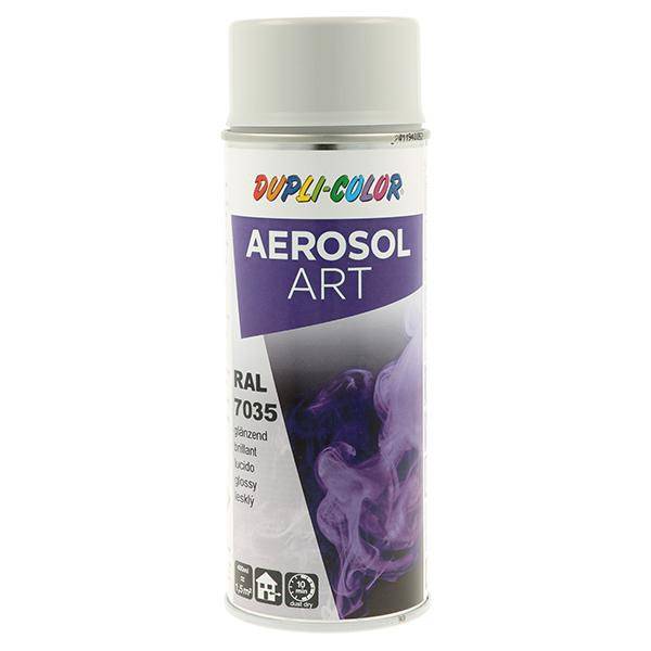 Buntlackspray AEROSOL Art lichtgrau glänzend RAL 7035 400ml Spraydose-0