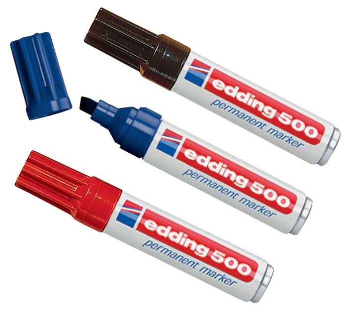 Permanentmarker 500 schwarz Strich-B.2-7mm Keilspitze EDDING-0