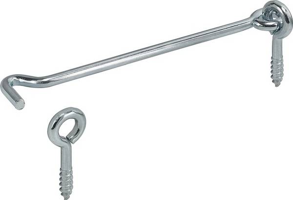 VORMANN 000082080Z Sturmhaken  Länge 80 mm Stahl blau verzinkt mit Öse zum Einsc