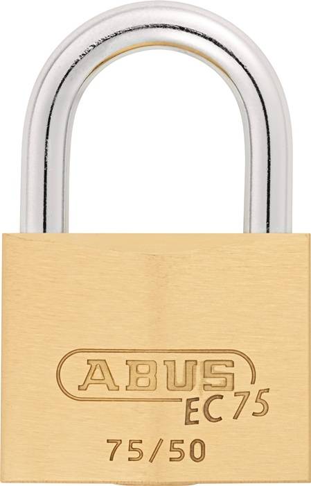 Zylindervorhangschloss 75/50 gl.-7561 Schlosskörper-B.50mm MS gl.ABUS-0
