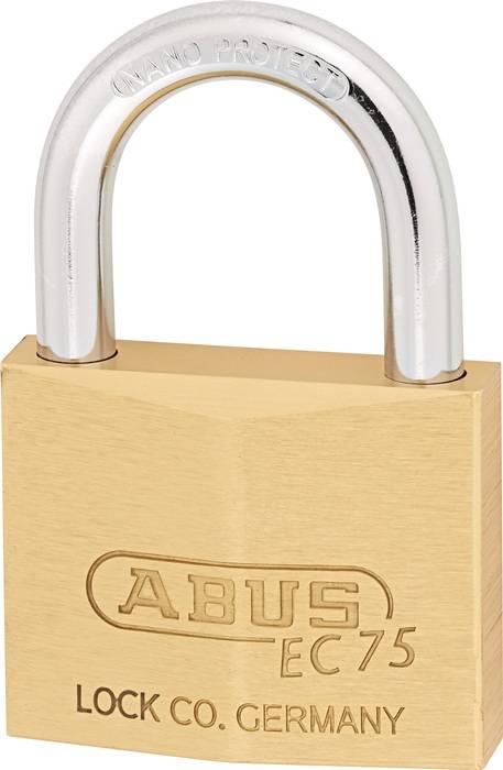 Zylindervorhangschloss 75/50 gl.-7561 Schlosskörper-B.50mm MS gl.ABUS-1