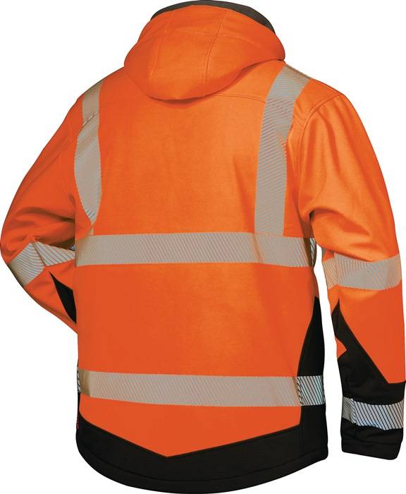 Warnjacke Melvin,Softsh. Gr.M, gelb/schwarz-3