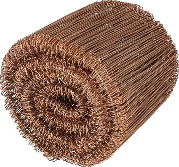 Betonbindedraht D.1mm L.100mm dop.· verkupfert H+R-0