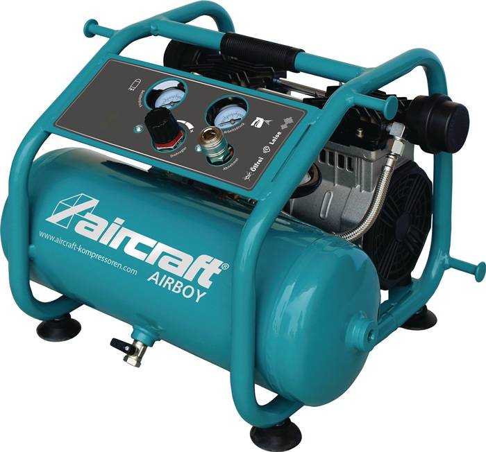 Kompressor Airboy Silence 241 OF E 240l/min 10bar 1,4 kW 230 V,50 Hz 8l AIRCRAFT