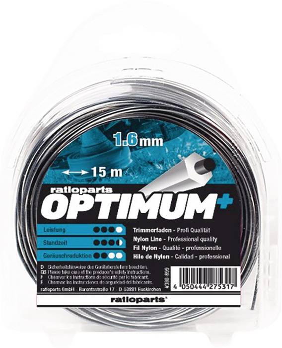 Nylonfaden Optimum Fadenstärke 1,6mm Fadenlänge 15m RATIOPARTS-0