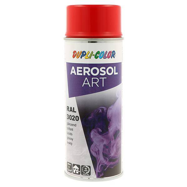 Buntlackspray AEROSOL Art verkehrsrot glänzend RAL 3020 400ml Spraydose-0