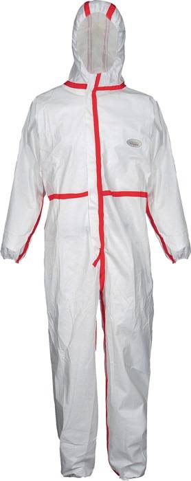 Schutzoverall CoverStar Plus® Gr.L weiß/rot PSA III COVERSTAR-0