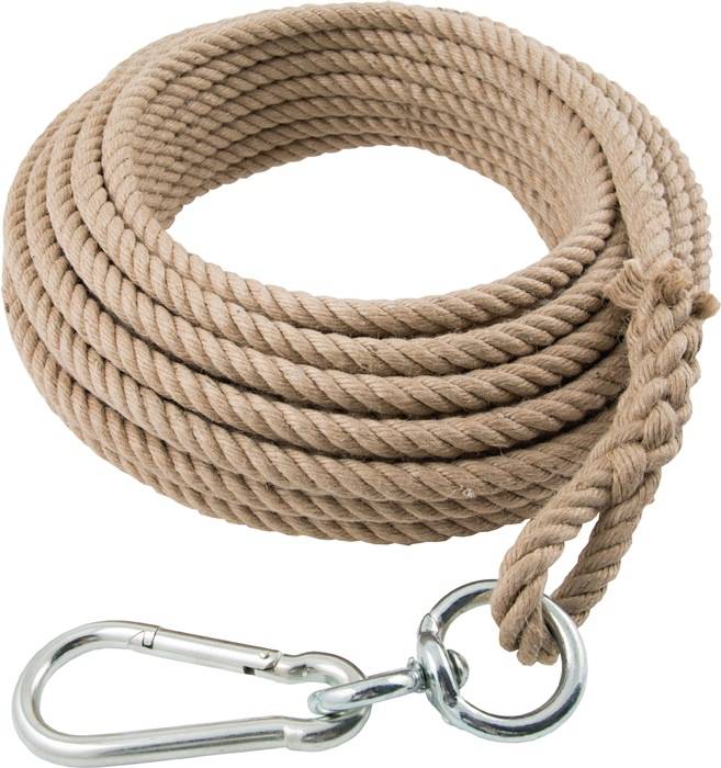 Eimerseil 25m 4-litzig gedreht,m.Schlaufe 16mm BRAUN-0