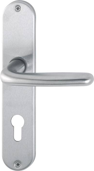 Langschildgarnitur Cardiff E1850Z/302 VA F69 PZ 72mm DIN L/R HOPPE-0