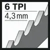 Symbolbild für Säbelsägeblatt S 1411 DF L.300mm B.19mm TPI 6 4,3mm 5 St./Karte