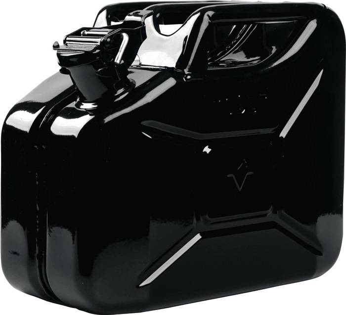 Kraftstoffkanister 10l Schwarz RAL 9005 Stahlbl.0,9mm L345xB165xH275mm VALPRO-0