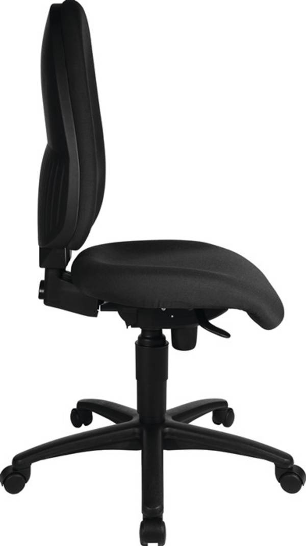 Bürodrehstuhl m.Synchrontechnik schwarz 450-550mm o.Armlehnen TOPSTAR