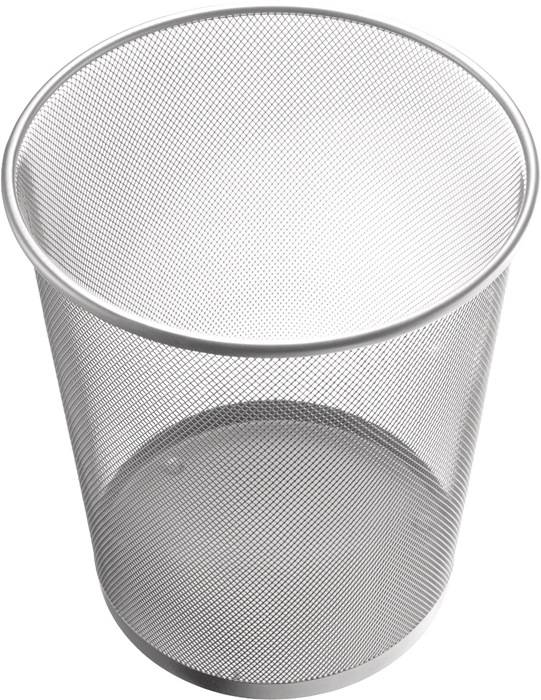 Papierkorb 23l H350xØ295mm m.Lochdekor STA silber HELIT-0