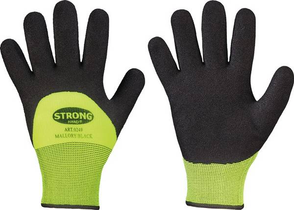 Kälteschutzhandschuhe Mallory/Black Gr.8 schwarz/gelb EN 388,EN 511 PSA II