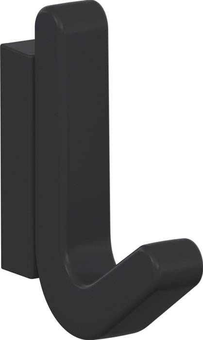 Einzelhaken Ser.477 matt,elastisch Ku.(TPU) 92 grau H.68mm HEWI-0