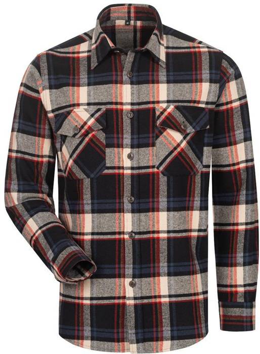 Hemd TURRELL Gr.XXL schwarz/marine/beige/rot kariert CRAFTLAND-0