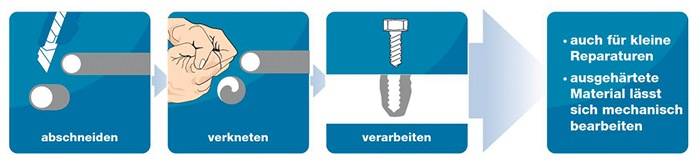 Repair Stick Edelstahl grau 115g Stick WEICON-1