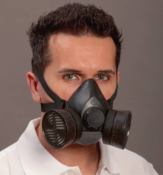 Atemschutzhalbmaske Polimask 100/2 EN 140 o.Filter Universalgröße EKASTU-0
