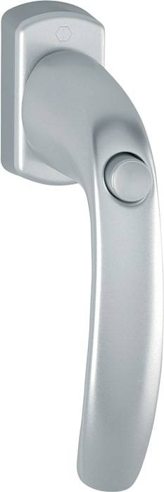 Fenstergriff NY 0810SV/U10 Alu.F9/stahlfarbig 35mm selbstsperrend HOPPE-0