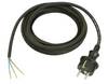 Anschlussleitung H07RN-F 2x1,0mm² 5m Konturenstecker schwarz WEINGÄRTNER