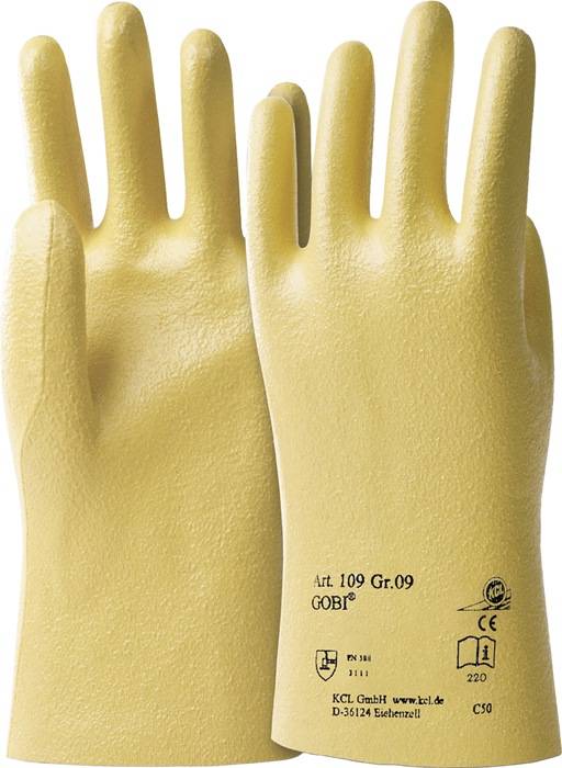 Handschuhe Gobi 109 Gr.8 gelb BW-Trikot m.Nitril EN 388 PSA II HONEYWELL-0