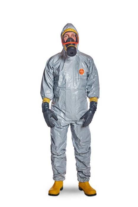 Schutzoverall Tychem® 6000 F Gr.L grau PSA III DUPONT-0