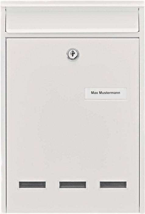 Briefkasten Köln 872 W H.340mm B.255mm T.85mm weiß STA DIN C4 BURG-WÄCHTER-0