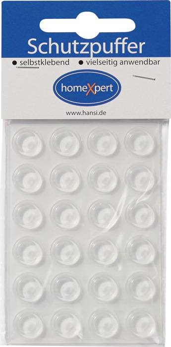 Schutzpuffer 12,7 mm Kunststoff transparent Koni selbstklebend-0