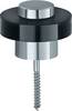 Bodentürpuffer 38 3881 D.45mm H.34mm Alu.naturf./F1 Dübelmontage FSB