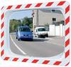 Verkehrsspiegel H600xB800mm Kunststoff,rot/weiß f.2 Richtungen 20m SPL