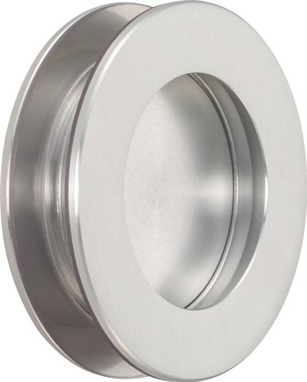 Muschelgriffpaar 5254 VA feingedreht EL.-D.50mm KWS