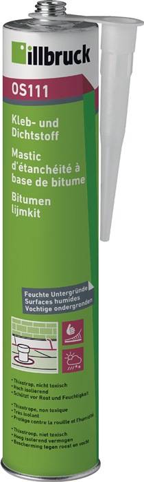 Kleb- u.Dichtstoff OS111 schwarz 400g Kartusche ILLBRUCK-0