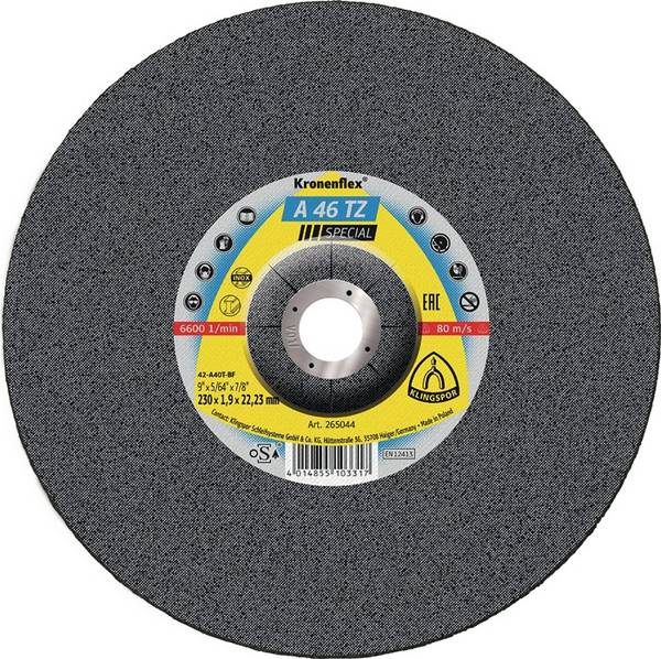 Trennscheibe A 46 TZ Special D230x1,9mm ger.INOX Bohr.22,23mm KLINGSPOR