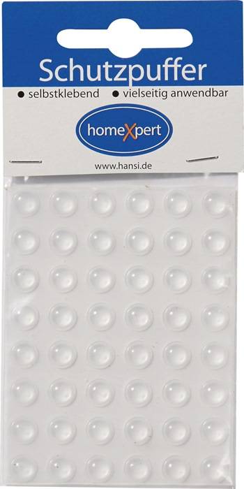 Schutzpuffer 7,9 mm Kunststoff transparent Linse selbstklebend-0