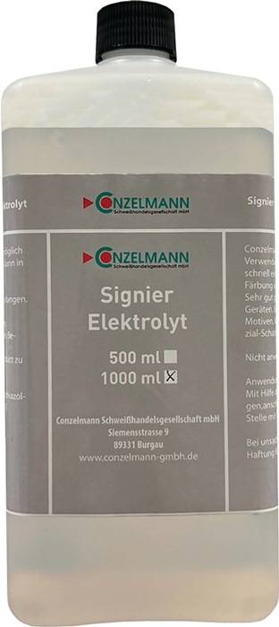 Elektrolyt Signier 1l Flasche CONZELMANN-0