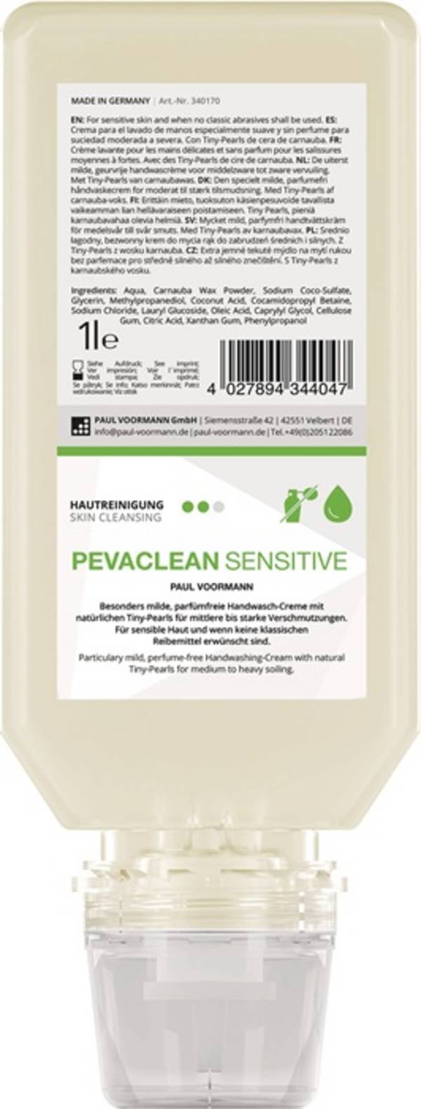 Handwaschcreme PEVACLEAN 1l unparfümiert Softflasche PAUL VOORMANN