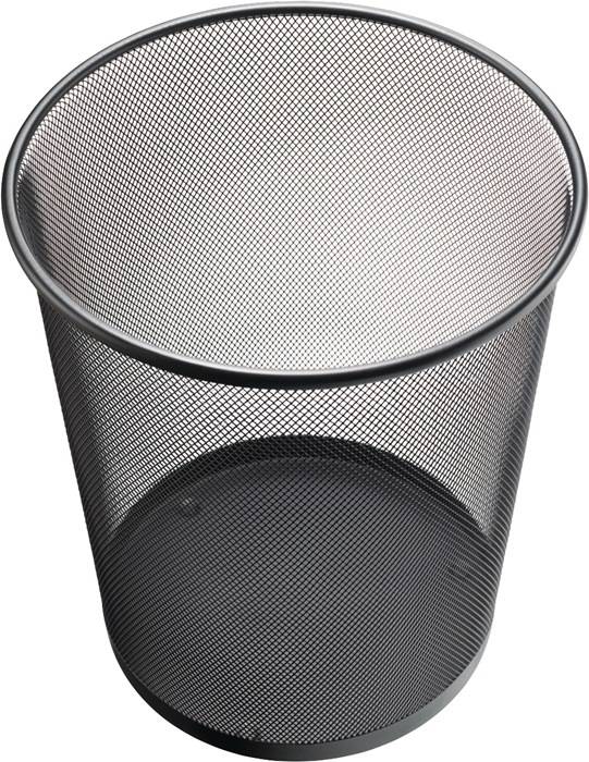 Papierkorb 23l H350xØ295mm m.Lochdekor STA schwarz HELIT-0