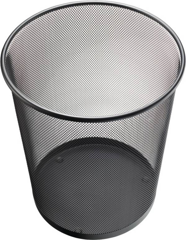 Papierkorb 23l H350xØ295mm m.Lochdekor STA schwarz HELIT
