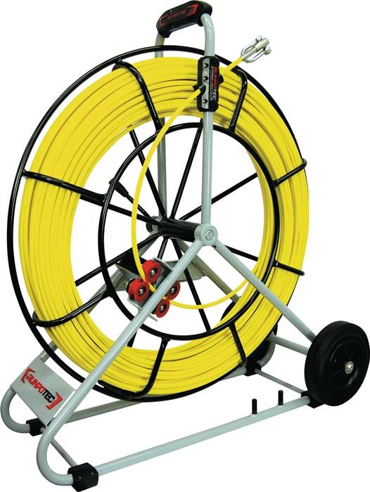 Glasfaserstab Band-L.120m Biege-R.620mm Kabel-D.9mm RUNPOTEC-0