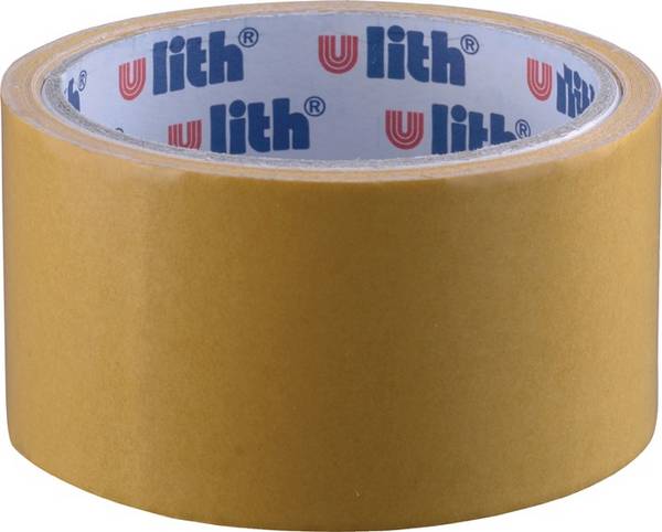 Doppelseitiges Verlegeband 468/E L.10m B.50mm beige Gesamtdicke 0,08mm Rl.ULITH