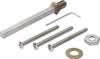 Bef-set.K/G Schnellstift 2410/3410 Wechselschutzgarnituren 8x125mm 81-86mm HOPPE