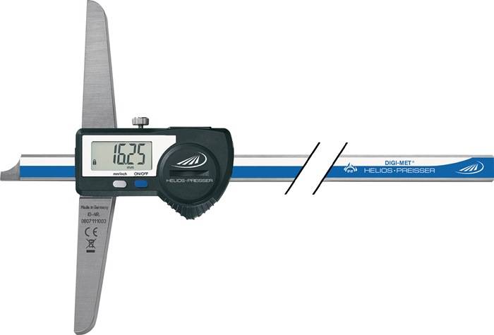 Tiefenmessschieber DIN 862 DIGI-MET IP67 200mm D.ausg.ger.Schiene H.PREISSER-0
