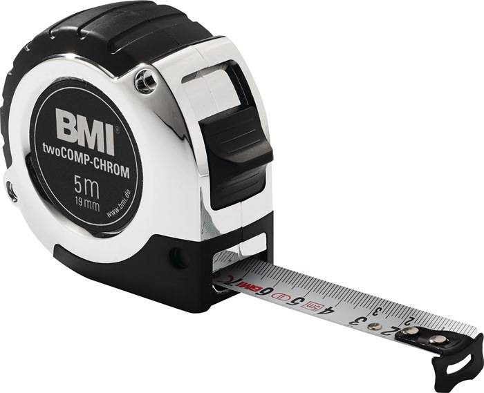 Taschenrollbandmaß chrom L.3m B.16mm mm/mm EG II Ku.Automatic BMI-0