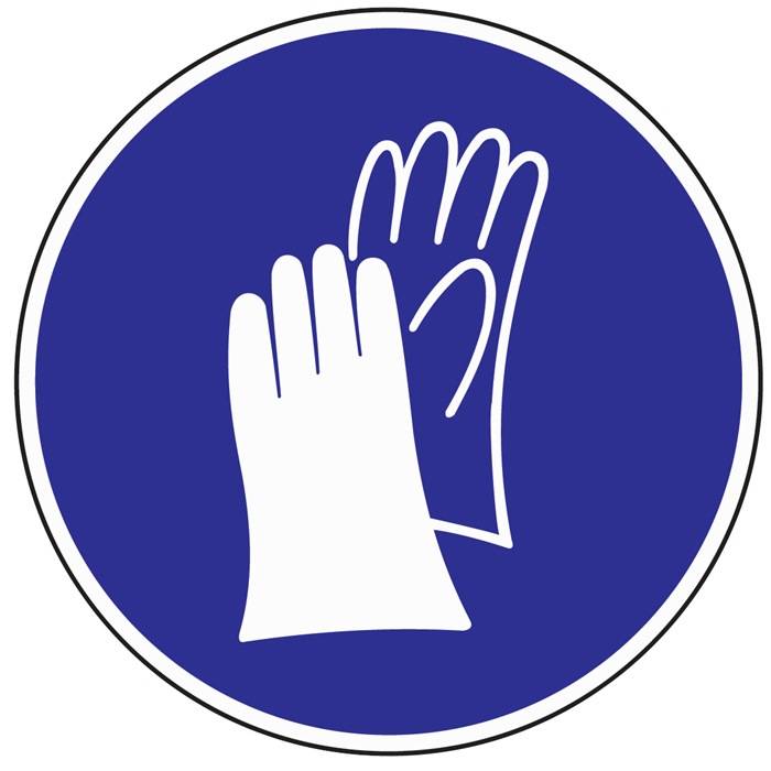 Folie Handschutz benutzen D.200mm blau/weiß selbstklebend-0